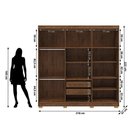 Ver imagem 2 de Guarda Roupa Roupeiro Casal Elegance com Espelhos 06 Portas 02 Gavetas Imbuia Champanhe Vila Rica