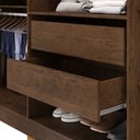 Ver imagem 5 de Guarda Roupa Roupeiro Casal Elegance com Espelhos 06 Portas 02 Gavetas Imbuia Champanhe Vila Rica