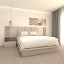 Ver imagem 1 de Cabeceira Cama Casal Ripada 2,70m Tn 100% Mdf Casa Lar Cor:titânio