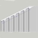 Ver imagem 5 de Cabeceira Cama Casal Ripada 2,70m Tn 100% Mdf Casa Lar Cor:titânio