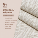 Ver imagem 4 de Tapete Sala Antiderrapante 2,00 x 2,50 Boho Moderno 100% Algodão Decoração Minimalista Cru