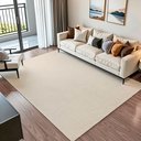 Ver imagem 1 de Tapete Sala 200 X 250 Boho Moderno 100% Algodão Decoração Minimalista Cru