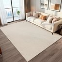 Ver imagem 2 de Tapete Sala 200 X 250 Boho Moderno 100% Algodão Decoração Minimalista Cru