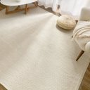 Ver imagem 2 de Tapete Sala 200 X 250 Boho Moderno 100% Algodão Decoração Minimalista Cru