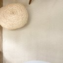 Ver imagem 3 de Tapete Sala 200 X 250 Boho Moderno 100% Algodão Decoração Minimalista Cru