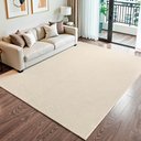 Ver imagem 3 de Tapete Sala 200 X 250 Boho Moderno 100% Algodão Decoração Minimalista Cru