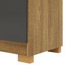 Ver imagem 6 de Cômoda Sapateira para Quarto 2 Portas 5 Gavetas Biana V01 Nature Alasca - Lyam Decor