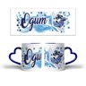 Caneca Coração Azul Umbanda Orixá Ogum Guerreiro Valente - 2