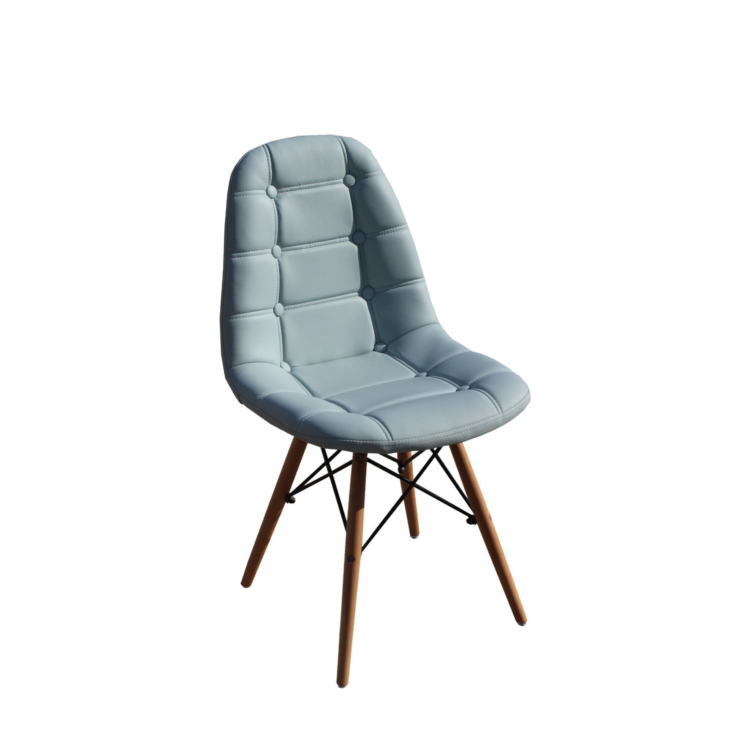 Kit 2 Cadeiras Eames Estofada em Couro Madrid  - 5