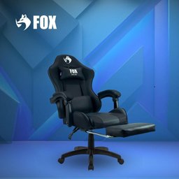 Cadeira Gamer Fox Racer Zerda com Apoio de Pés Preta - W20 - 5