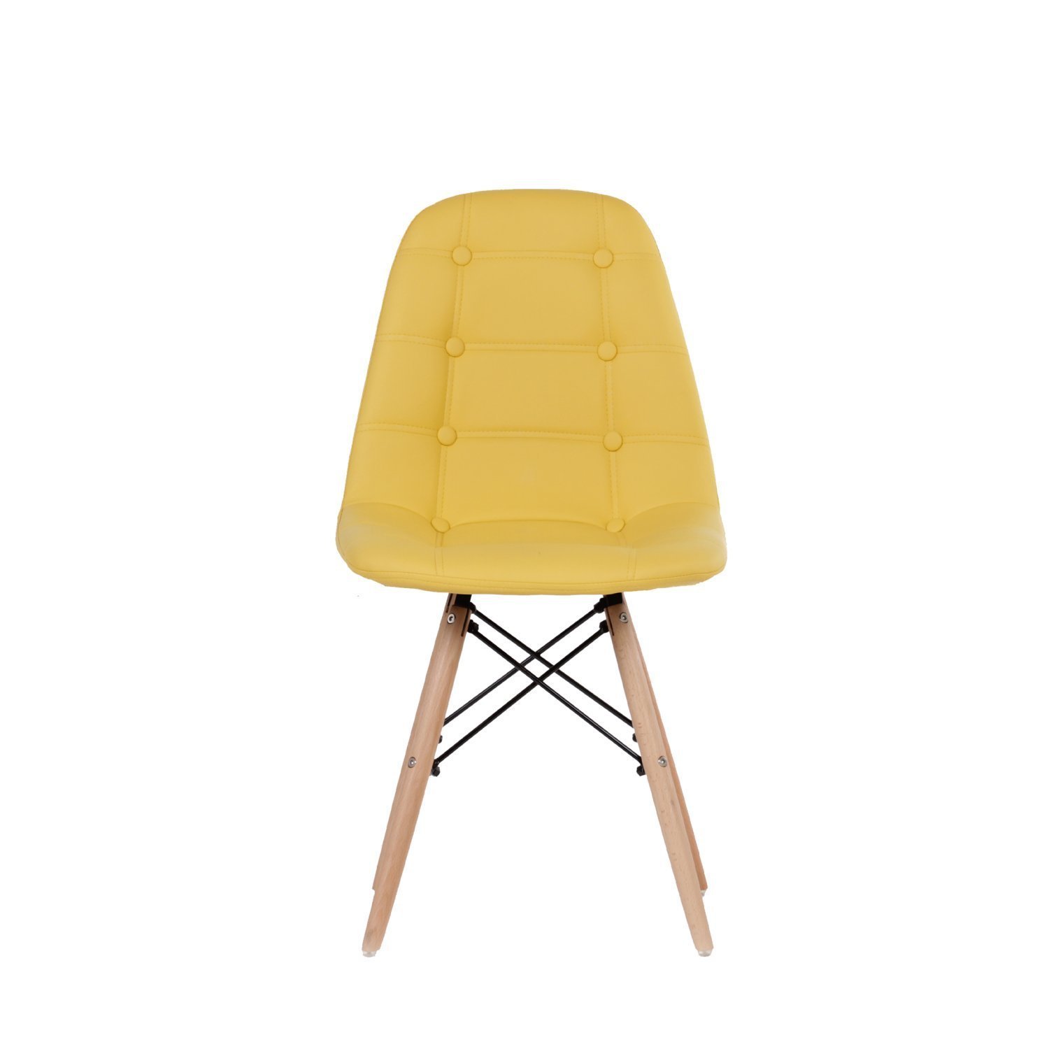 Kit 4 Cadeiras Eames Estofada em Couro Madrid  - 6