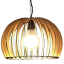 Ver imagem 2 de Lustre Luminária Pendente de Madeira Mdf Mod. Domo