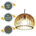 Ver imagem 3 de Lustre Luminária Pendente de Madeira Mdf Mod. Domo