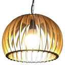 Ver imagem 1 de Lustre Luminária Pendente de Madeira Mdf Mod. Domo