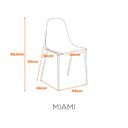 Ver imagem 4 de Kit 2 Cadeiras Polipropileno Miami Amarelo