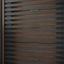 Ver mais imagens de Guarda Roupa Ripado com Espelho Mdf 2 Portas 2,07m Autes Belmax:freijó/preto