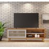 Rack Bancada NT 1175 Freijó com Off White - Notável - 2