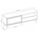 Ver imagem 5 de Rack Bancada NT 1175 Freijó com Off White - Notável