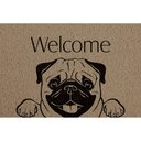 Ver imagem 1 de Capacho de Vinil Pet Dog Welcome Pug 0,40X0,60M - Kapazi