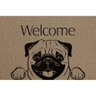 Capacho de Vinil Pet Dog Welcome Pug 0,40X0,60M - Kapazi - 1