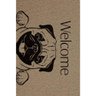 Capacho de Vinil Pet Dog Welcome Pug 0,40X0,60M - Kapazi - 2