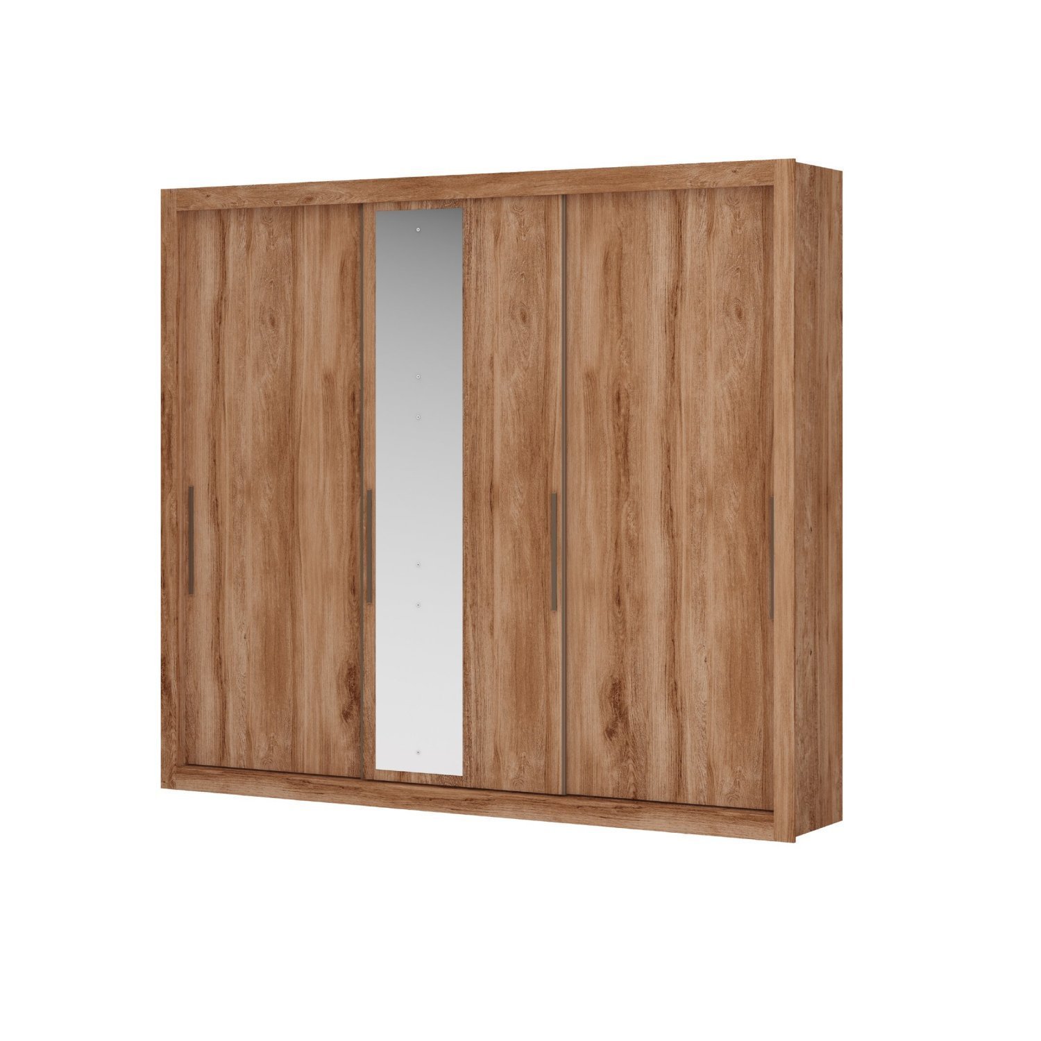 Guarda Roupa Casal com Espelho 3 Portas 4 Gavetas Astor   - 3