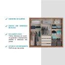 Ver imagem 7 de Guarda Roupa Casal com Espelho 3 Portas 4 Gavetas Astor  