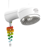 Chuveiro Ducha Eletrônica Potência 7500w/220v Branco / Cromado Durín - 2