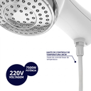 Ver imagem 3 de Chuveiro Ducha Eletrônica Potência 7500W/220V Branco / Cromado Banho Quente Durín