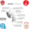 Chuveiro Ducha Eletrônica Potência 7500w/220v Branco / Cromado Durín - 3