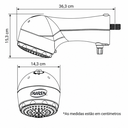 Ver mais imagens de Chuveiro Ducha Eletrônica Potência 7500W/220V Branco / Cromado Banho Quente Durín