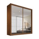 Ver imagem 1 de Guarda Roupa Mali 2 Portas de Correr 100 MDF com 02 Espelhos - Móveis Europa