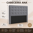 Ver imagem 3 de Cabeceira Casal de Cama Box Estofada Ana 140 cm Veludo