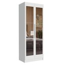 Ver imagem 1 de Guarda-roupa Modulado 2 Portas com Espelho 2 Gavetas 4 Prateleiras Branco Neo Madesa