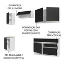 Ver imagem 5 de Armário de Cozinha Completa 240cm Branco/Preto Glamy Madesa 07