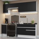 Ver imagem 1 de Armário de Cozinha Completa 240cm Branco/Preto Glamy Madesa 07