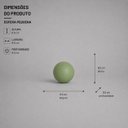 Ver imagem 2 de Esfera Pequena Decorativa de Cerâmica para Sala e Mesa Pistache