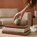 Ver imagem 3 de Esfera Pequena Decorativa de Cerâmica para Sala e Mesa Pistache