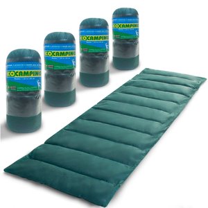 Kit 4 Colchonete Multiuso Solteiro Ginastica Yoga Exercício Academia Camping 190x60cm