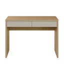 Ver mais imagens de Escrivaninha com Ripado Samambaia 2 Gavetas 109cm CabeCasa MadeiraOriginals Carvalho E Off White