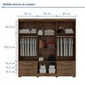 Guarda-roupa 6 Portas 6 Gavetas com Espelho Floripa - 11