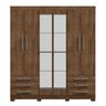 Guarda-roupa 6 Portas 6 Gavetas com Espelho Floripa - 16