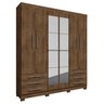 Guarda-roupa 6 Portas 6 Gavetas com Espelho Floripa - 17