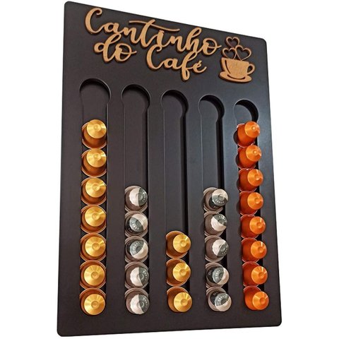 Porta Cápsulas Café Nespresso - Preto - Cantinho do Café 40