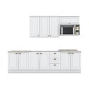 Ver imagem 2 de Cozinha Compacta Modulada 6 Peças com Tampo para Cooktop Branco/HP/Calcare