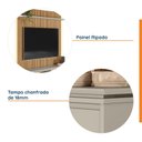 Ver imagem 4 de Painel Para TV até 65 Polegadas Ripado com LED Samambaia CabeCasa MadeiraOriginals