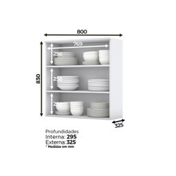 Cozinha Compacta 4 Peças com Balcão Para Forno de Embutir Emily - 7