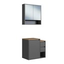 Ver mais imagens de Armários Modulares de Banheiro Crart-CON001 3 Portas MDP 60cm Grafite Multimóveis