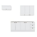 Ver imagem 2 de Cozinha Compacta Modulada 4 Peças Emily Branco/Calcare