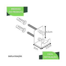 Cabide Gancho de Parede Toalha Banheiro Preto F.elg - 7